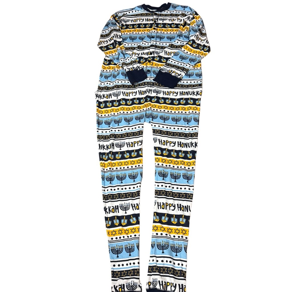 Lazy One Pajamas Happy Hanukkah Unisex XL